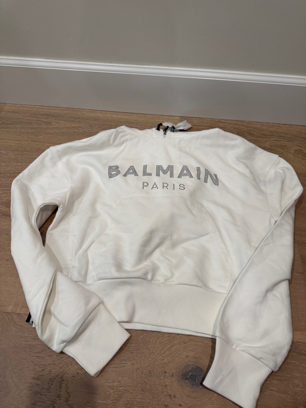 Brand new authentic White Crystal Logo Crewneck Sweatshirt